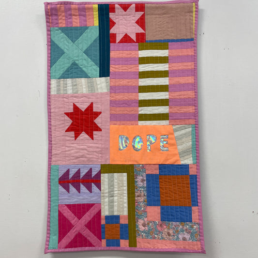 Dope - quilted wall hanging